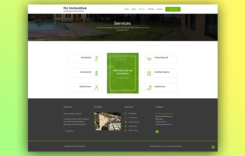 MJ Innovative Landscapes and Excavations screenshot 4